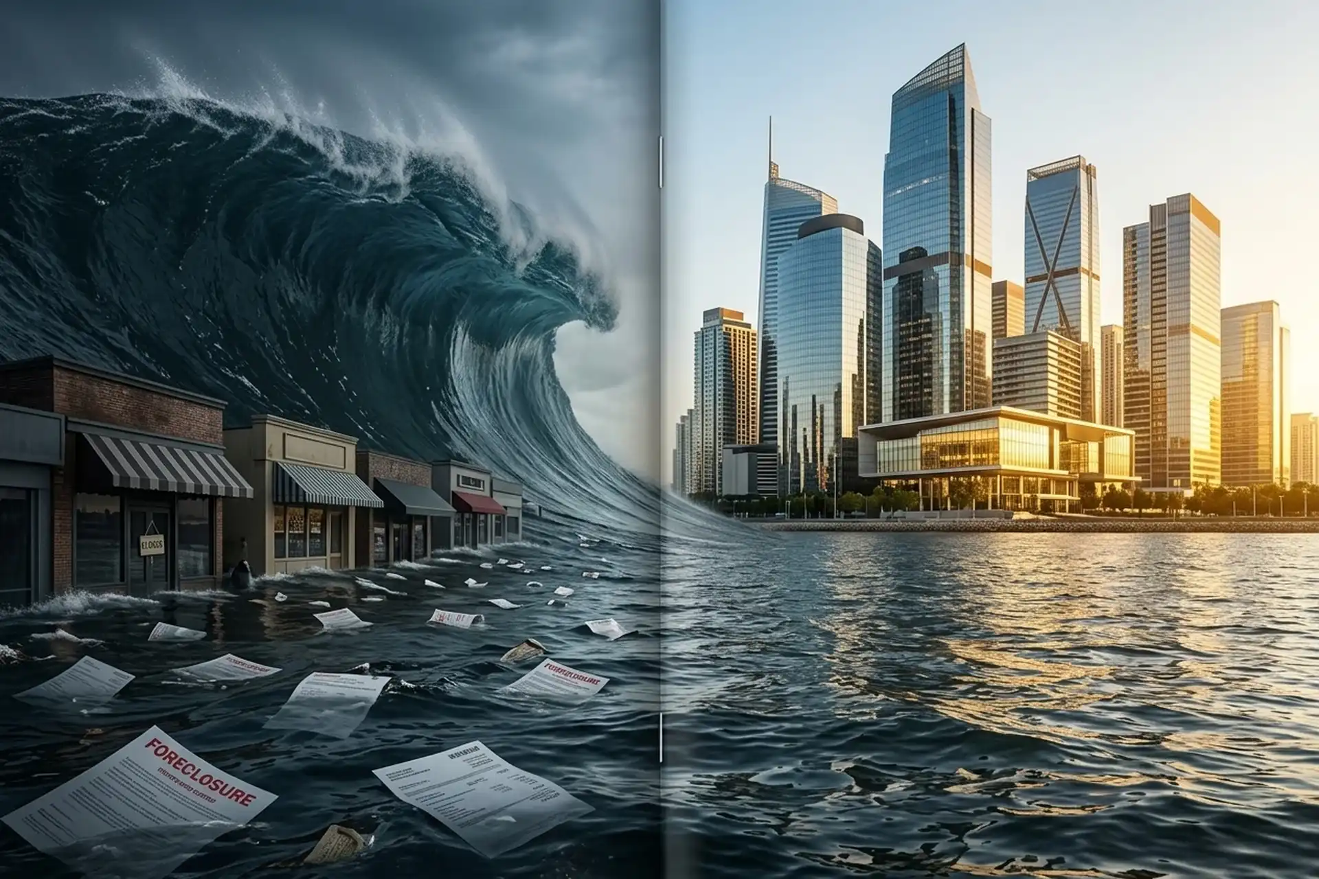 Is a wave of small business bankruptcies quietly spreading from Australia to the world? The economy is turning K-shaped